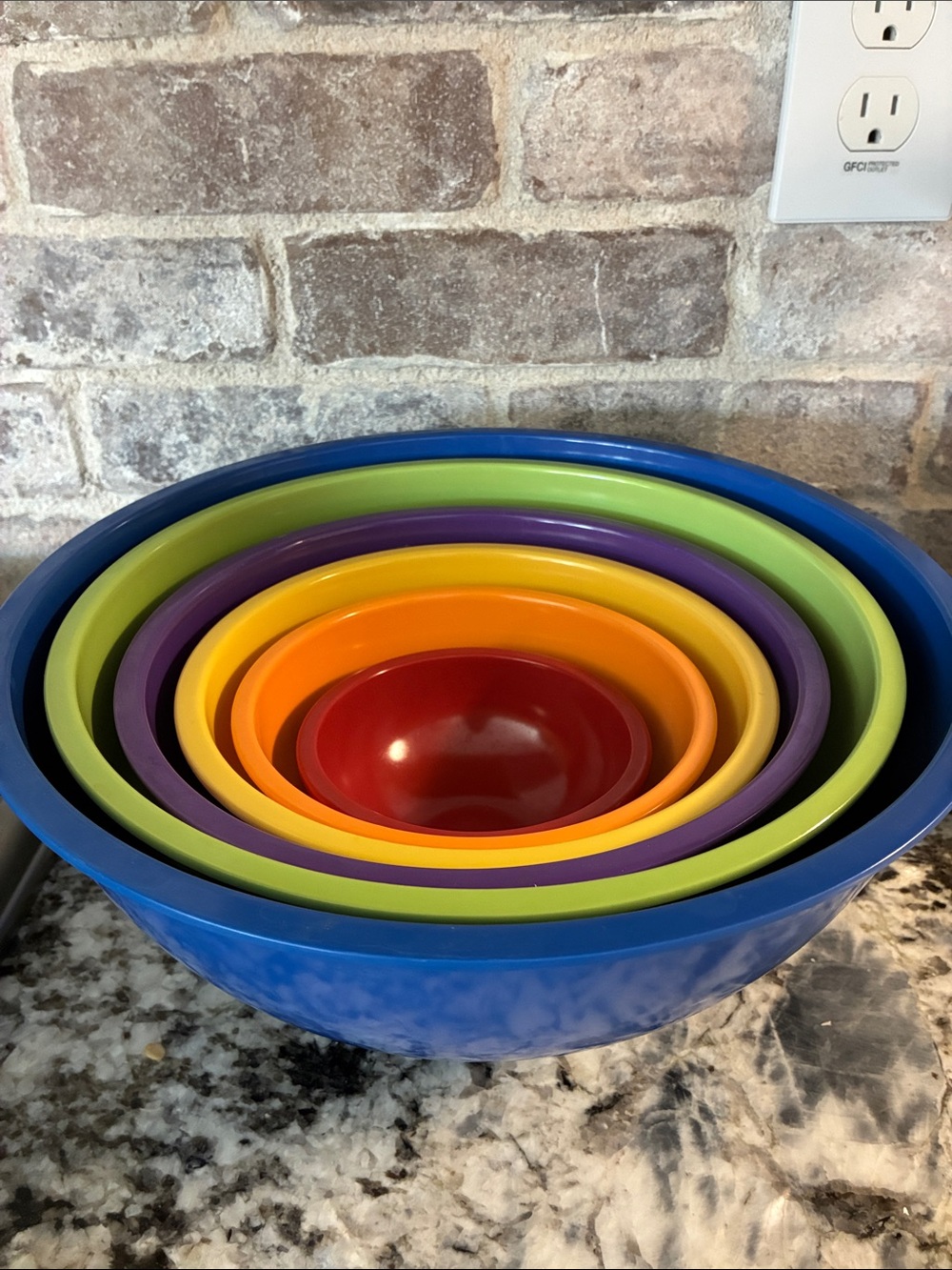 Rare Michael Graves Design Melanine Mixing Bowl Set of 6